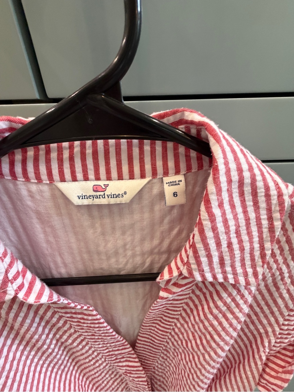 Vineyard Vines Pink and White Striped Midi Shirt Dress - Picture 2 of 3